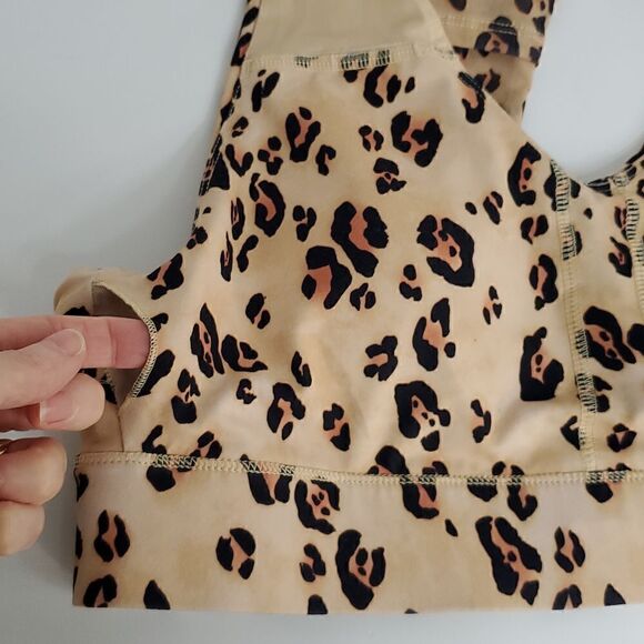 Fabletics Desert Leopard On-The-Go Midi Medium Impact Sports Bra Small - Picture 6 of 10